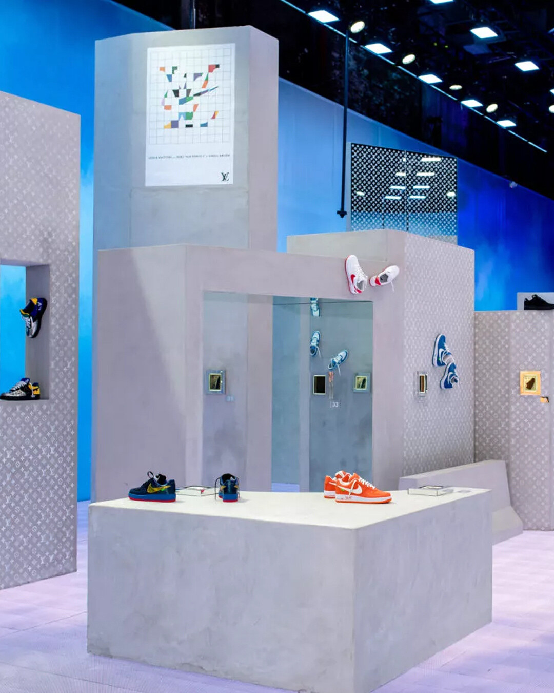 Louis Vuitton Nike Air Force 1 mostra exhibit New York