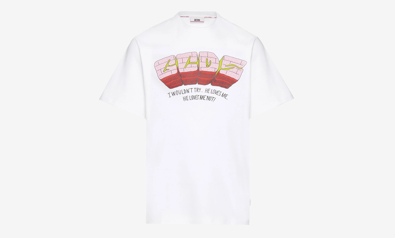 GCDS T-shirt con stampa Bad Flower