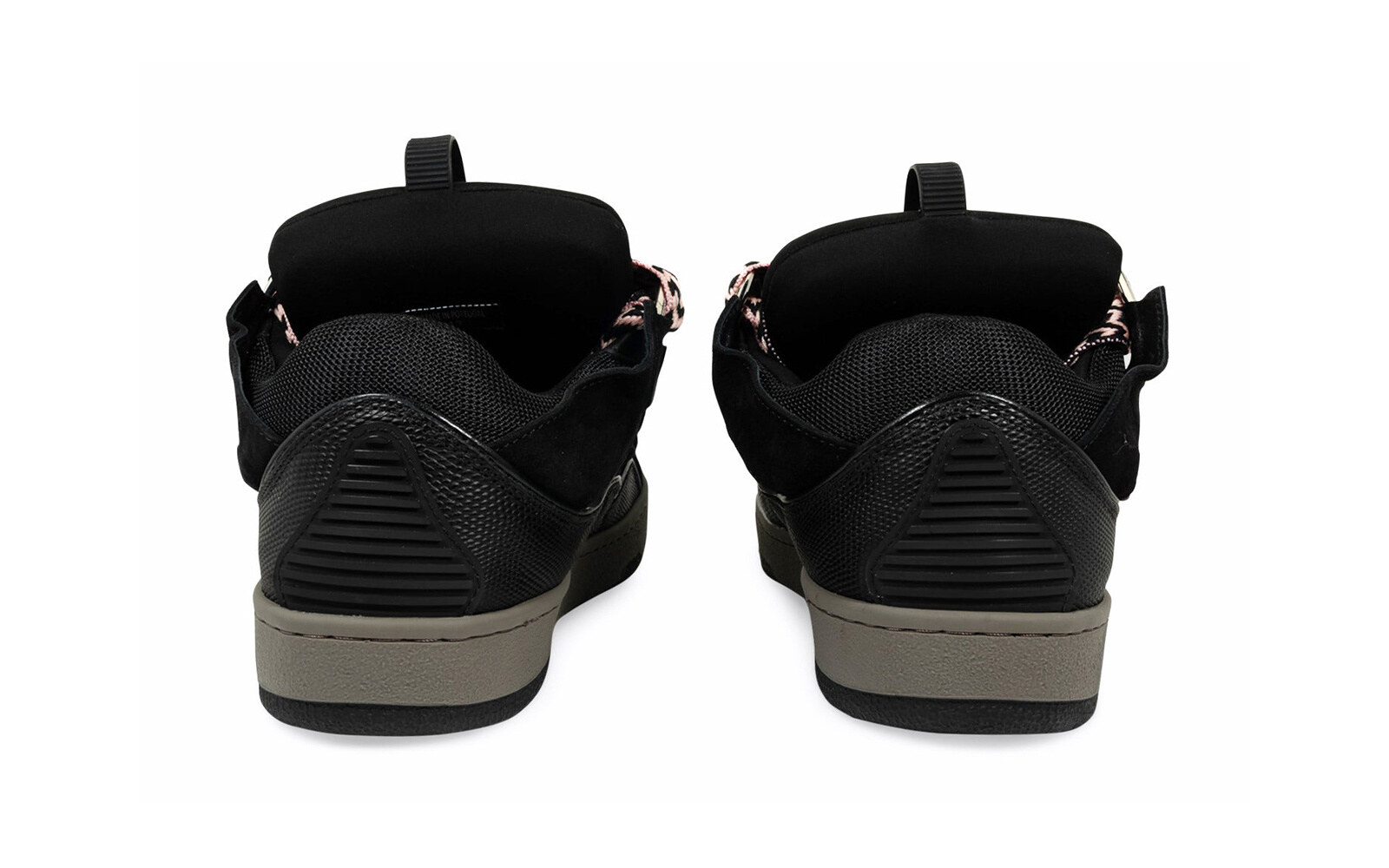 A Ma Maniu00e9re Lanvin Leather Curb Sneakers