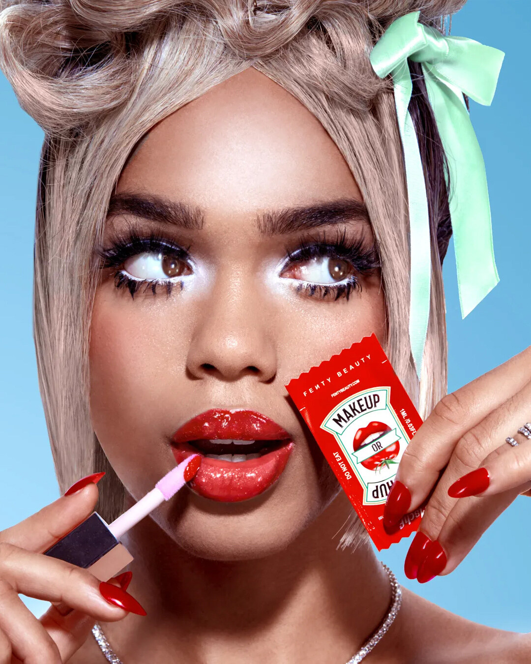MSCHF Fenty Beauty Rihanna Ketchup Makeup