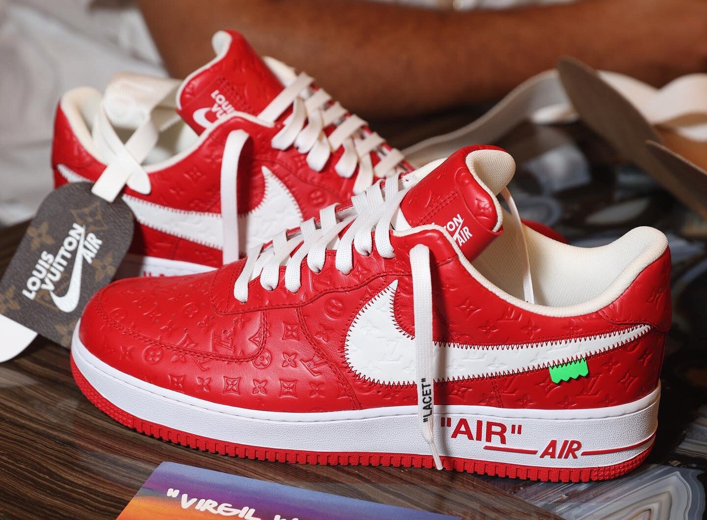 Louis Vuitton x Nike Air Force 1 Low Red