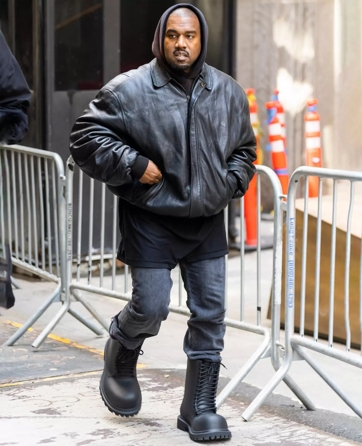 Kanye West Balenciaga Boots Spring 2023