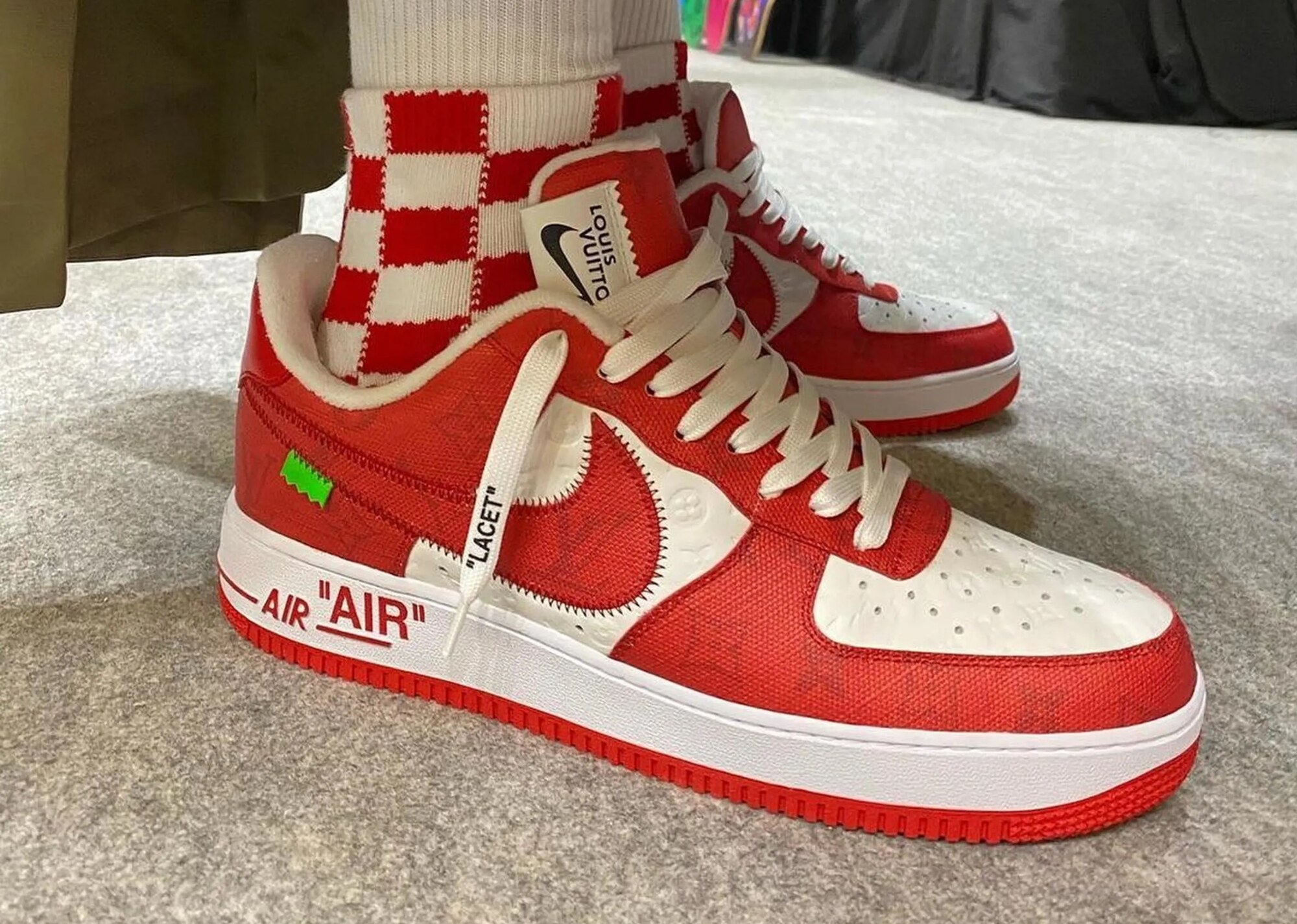 Louis Vuitton x Nike Air Force 1 Low White/Red
